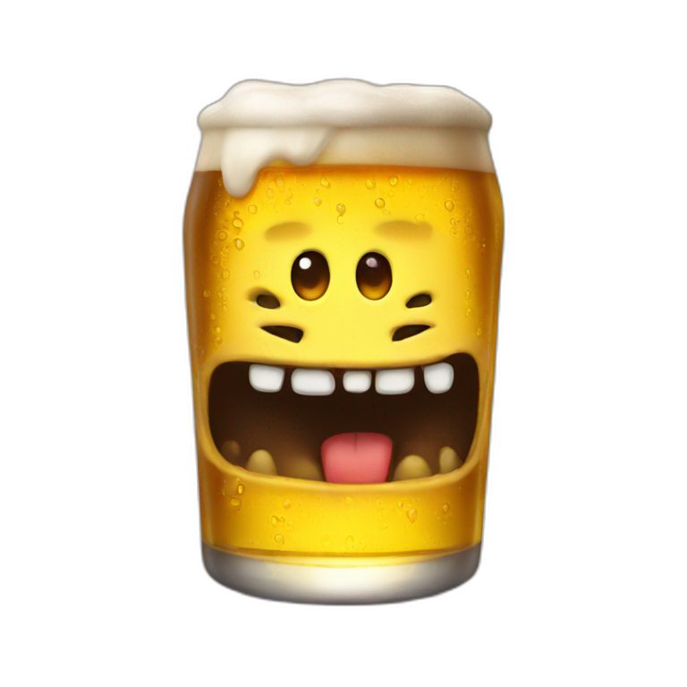 Beer monster emoji