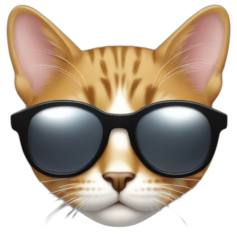 Cat-wearing-sunglasses emoji