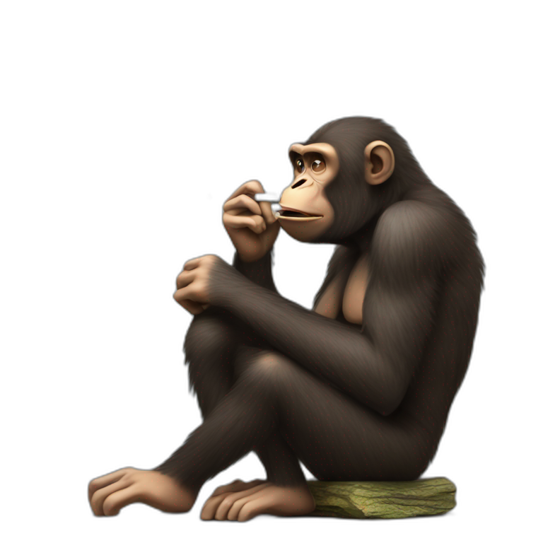 bored ape nft smoking a cigarette emoji