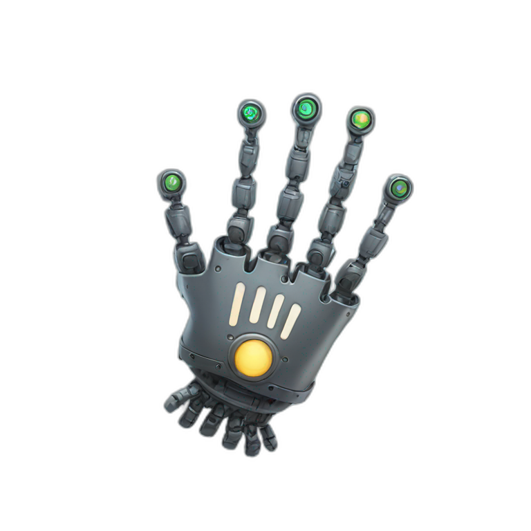 robot hand emoji