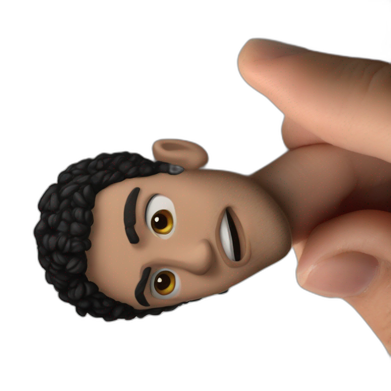 black haired boy portrait closeup emoji