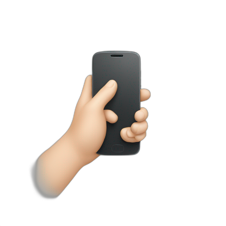 Smartphone with capcut emoji