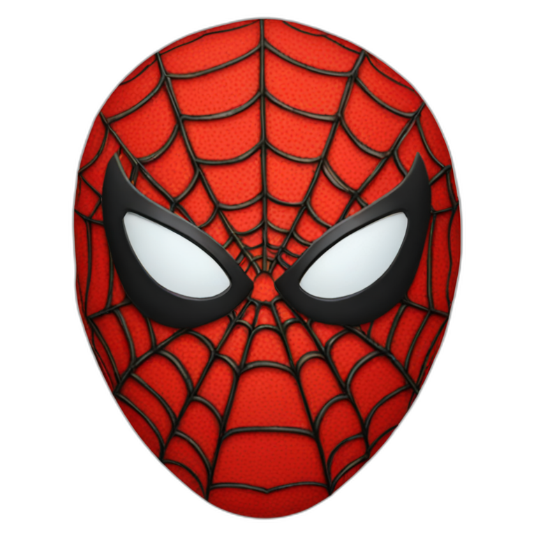 Red Spiderman-mask emoji
