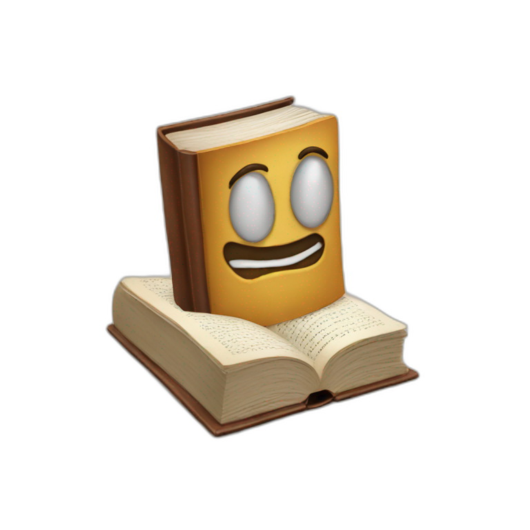 book on the head emoji