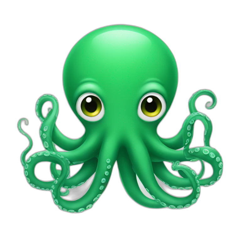 green octopus emoji