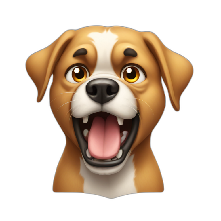 Angry dog  emoji