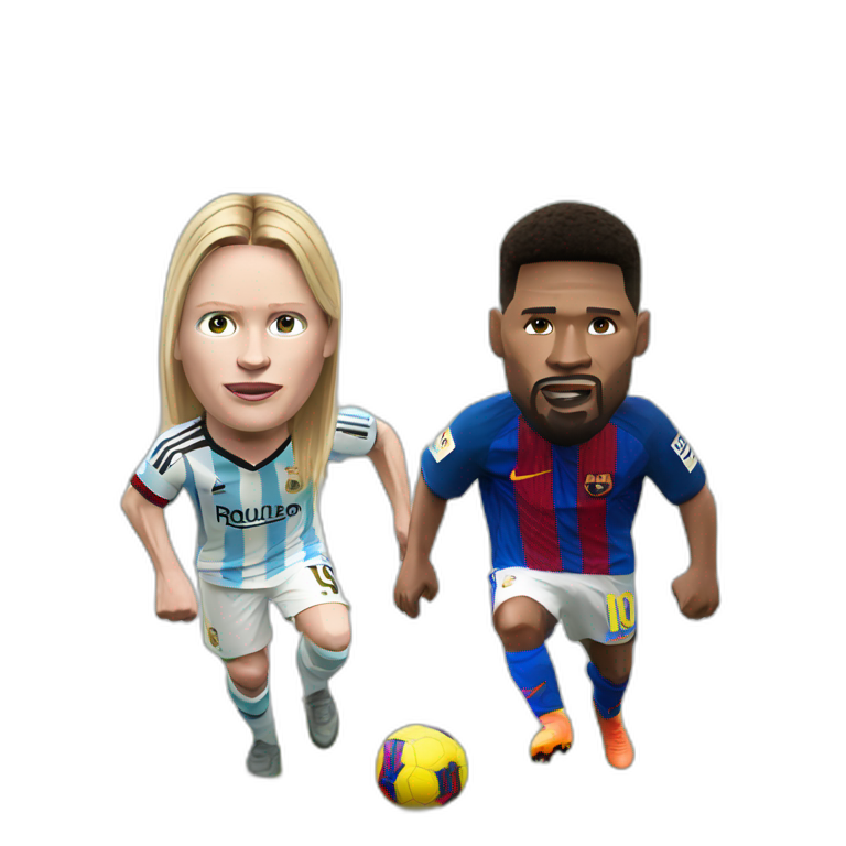 Haaland vs Messi emoji