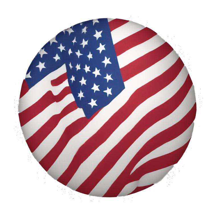 united states flag round emoji