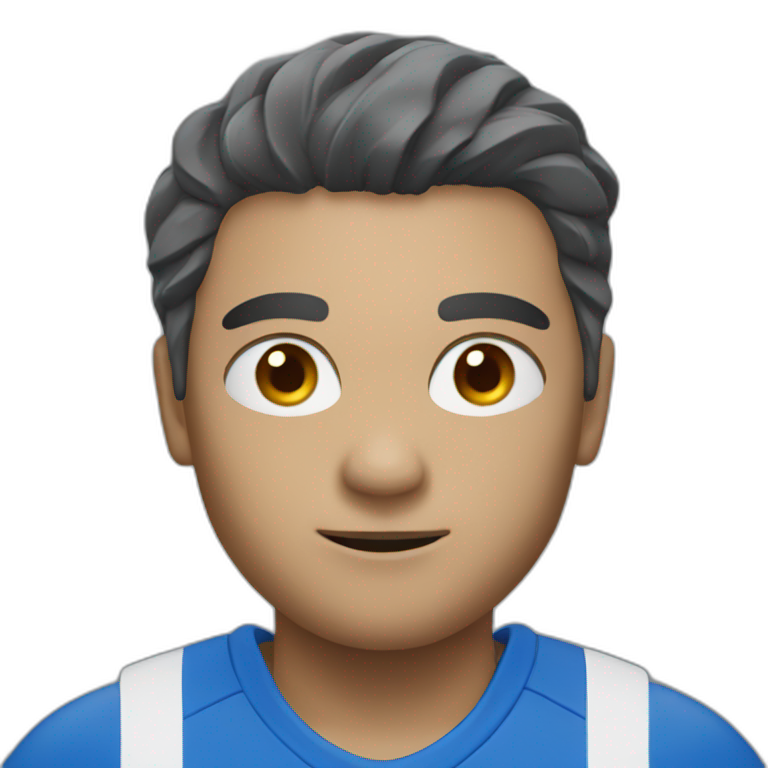 blue handball player emoji