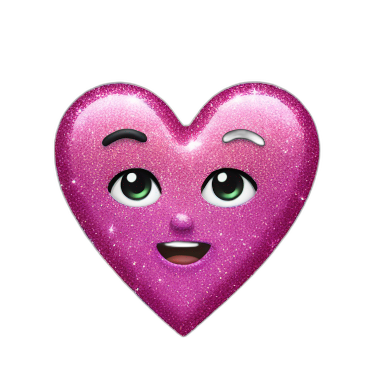 glitter heart emoji