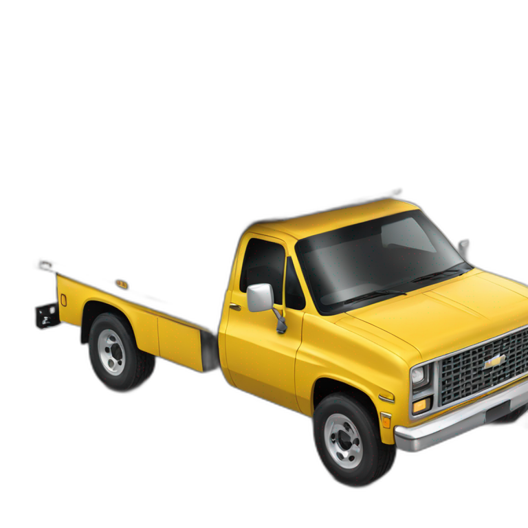 yellow Chevrolet Blazer freight truck emoji