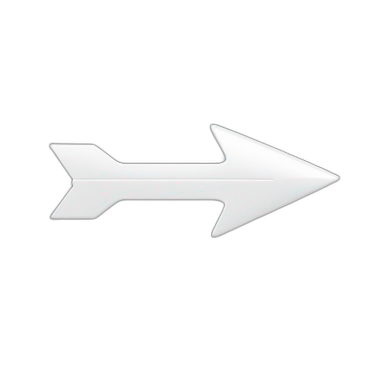 White arrow emoji