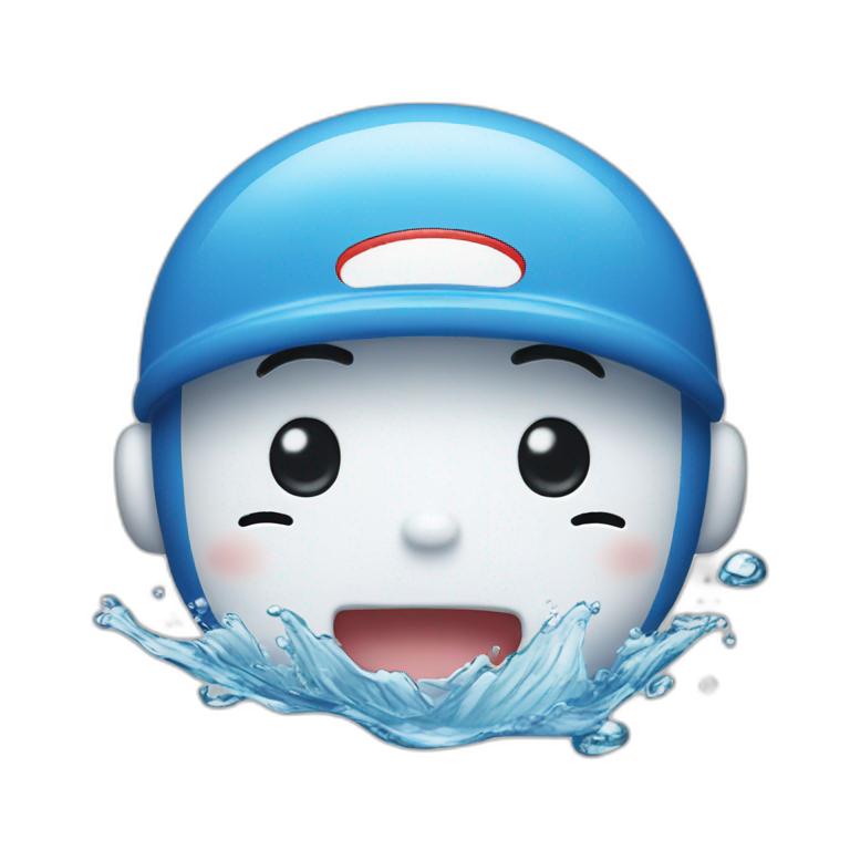 Doraemon the water emoji