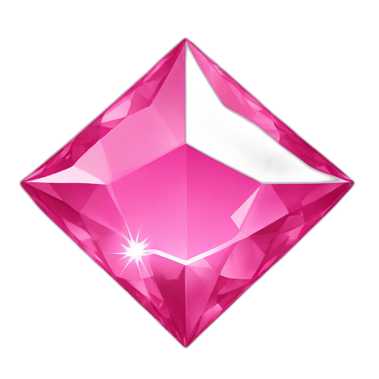 Pink diamond star emoji