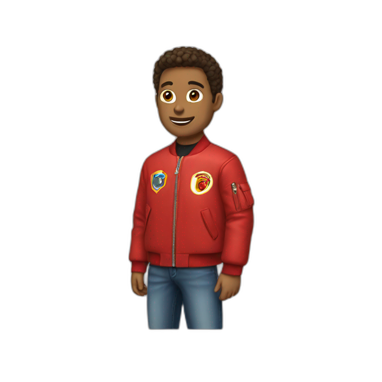 Red bomber jacket emoji