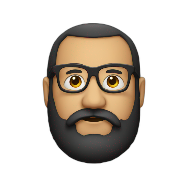fat-glasses-black beard emoji