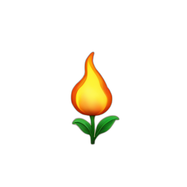 flower on the fire emoji