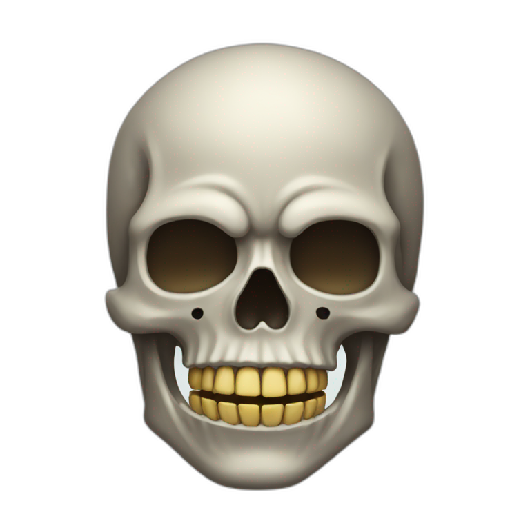 Horrifying skull emoji emoji