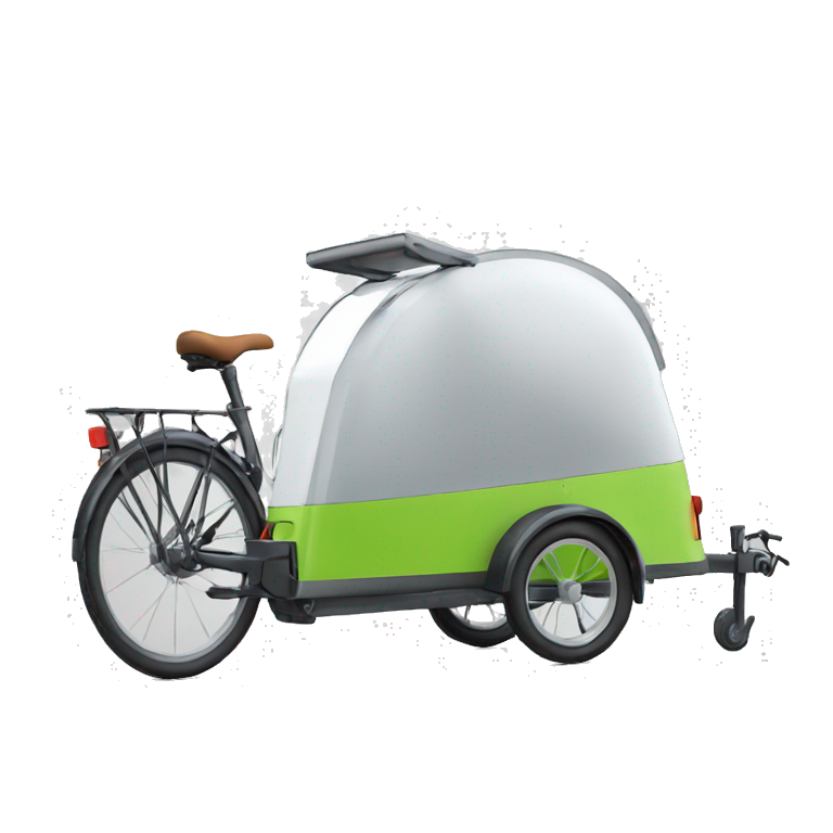 bicycle trailer like nordic cab emoji