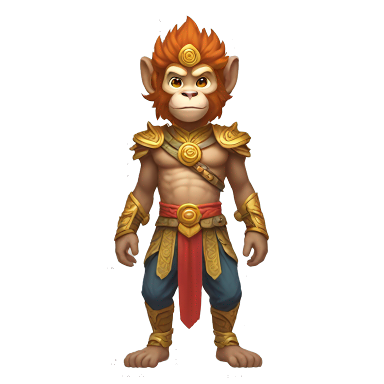 skilled monkey king full body emoji