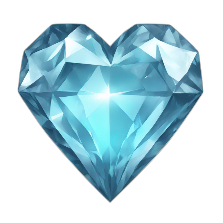 Diamond-heart-breaked emoji