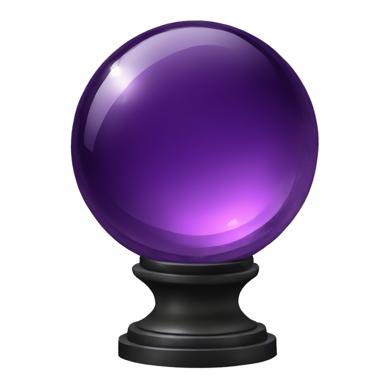 dark purple crystal ball emoji