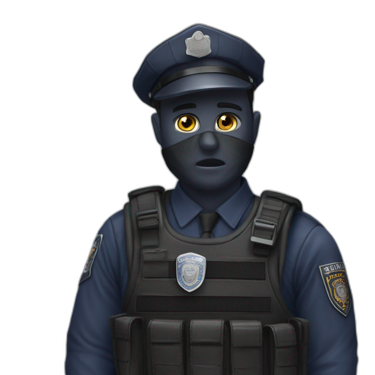 police boy in uniform emoji