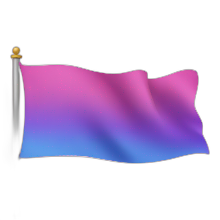 Flag horizontal pink, purple, blue emoji