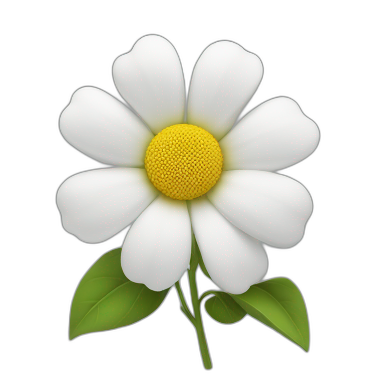 ‏Flower white 4k emoji