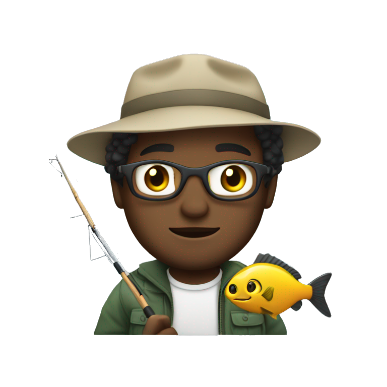 Jacob Wheeler on a boat fishing emoji