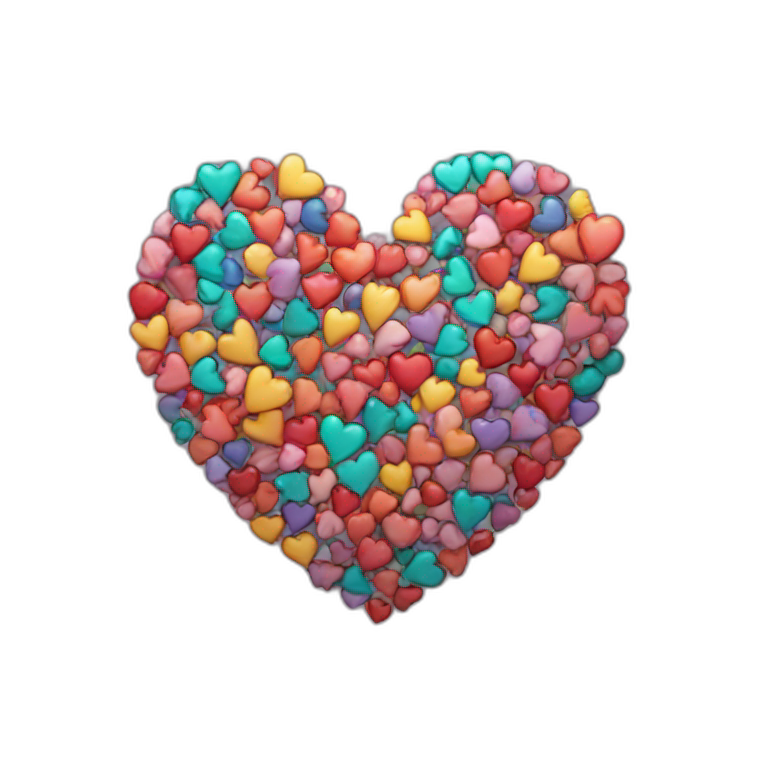 LGTBT coloured heart emoji