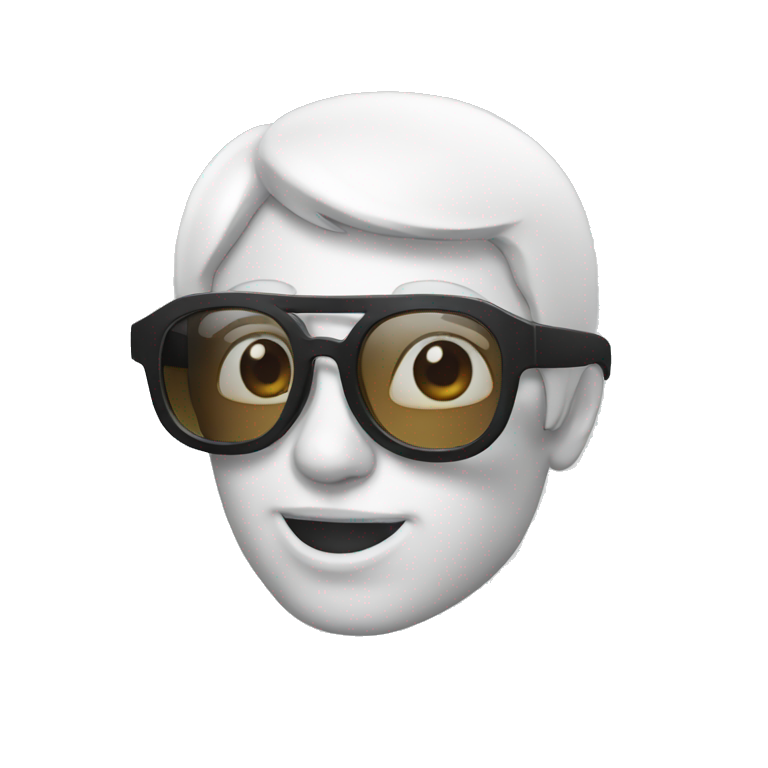 Emoji avec lunettes  emoji
