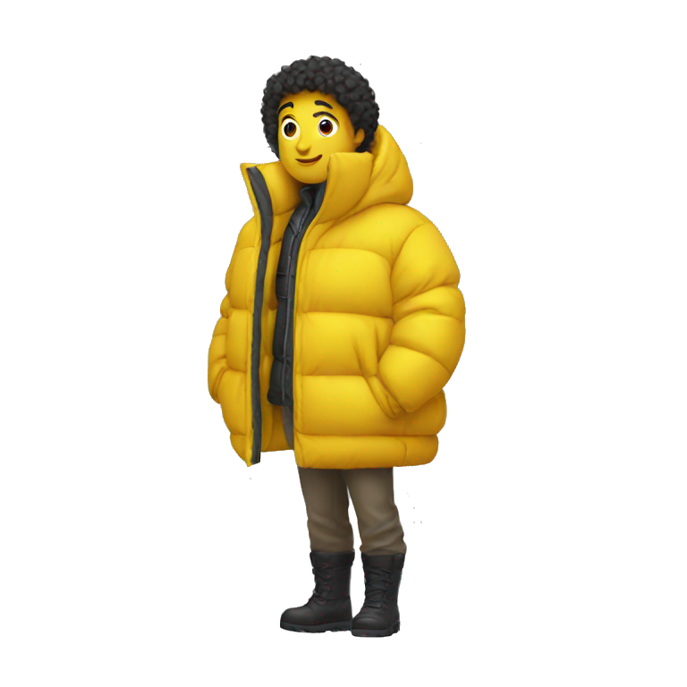 Big yellow puffer jacket hotsell