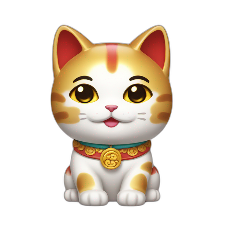 the cutest maneki neko ever emoji