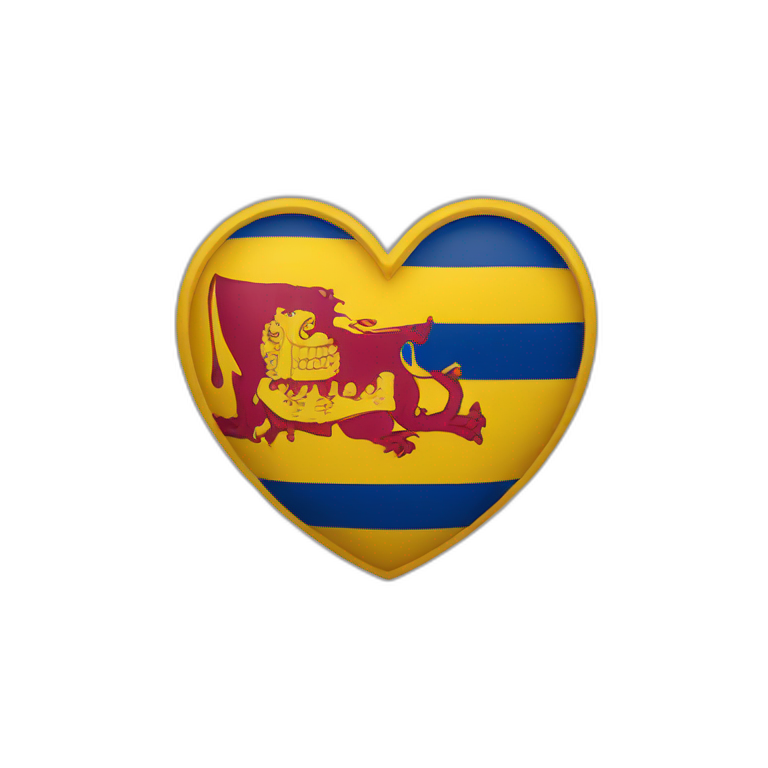 heart flag sri lanka emoji