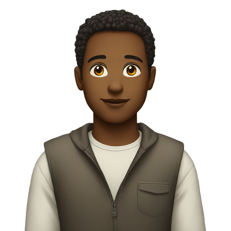 "serene young man portrait" emoji