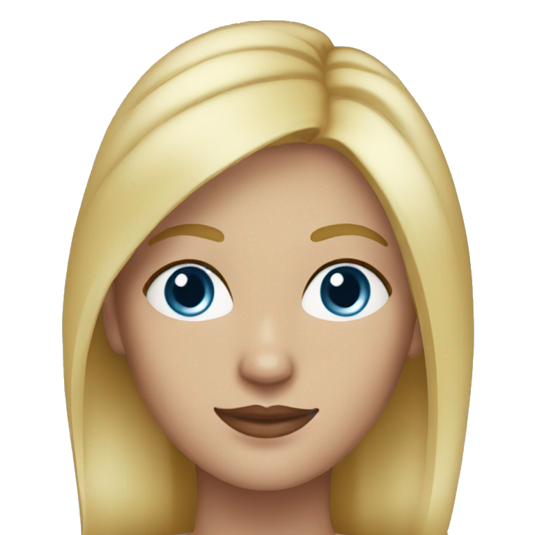 32 year old woman blonde hair blue eyes  emoji