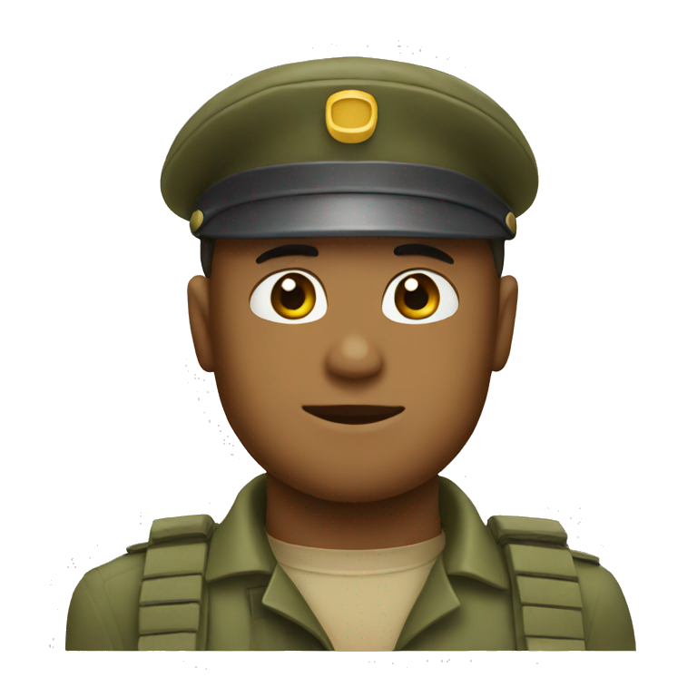 saluting face soldier emoji