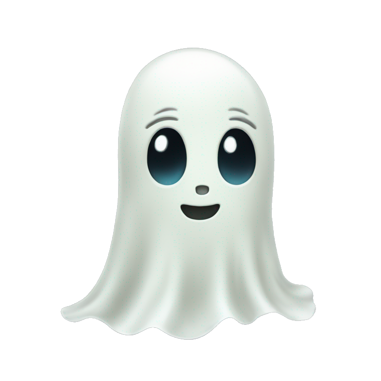 A cute little ghost emoji