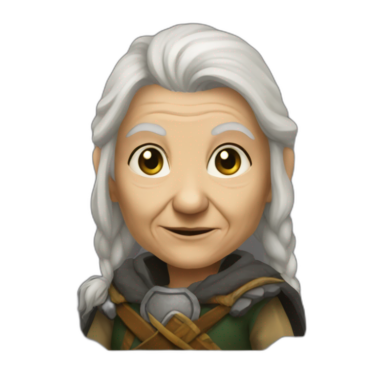 Old woman hill dwarf cleric faction agent emoji