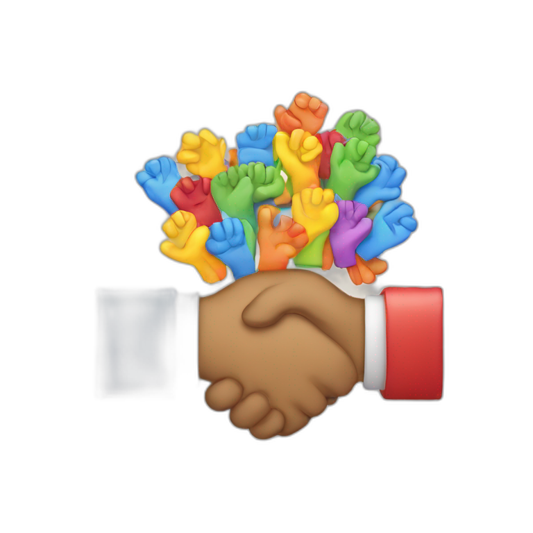Shake hands colorful  emoji