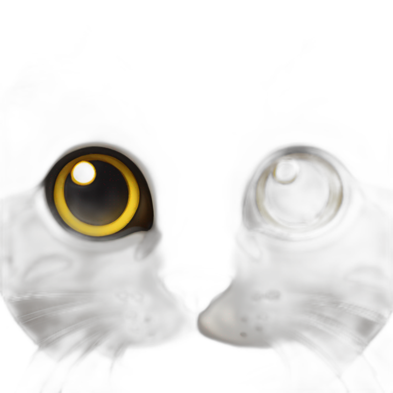 cat with big eyes emoji