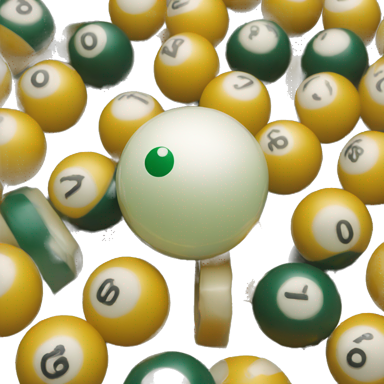 Billiard ball with 19A emoji