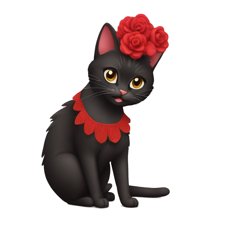 Flamenco cat emoji
