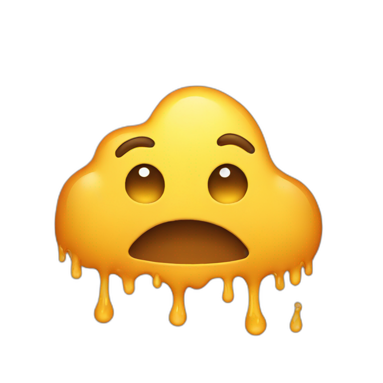 Melting face emoji