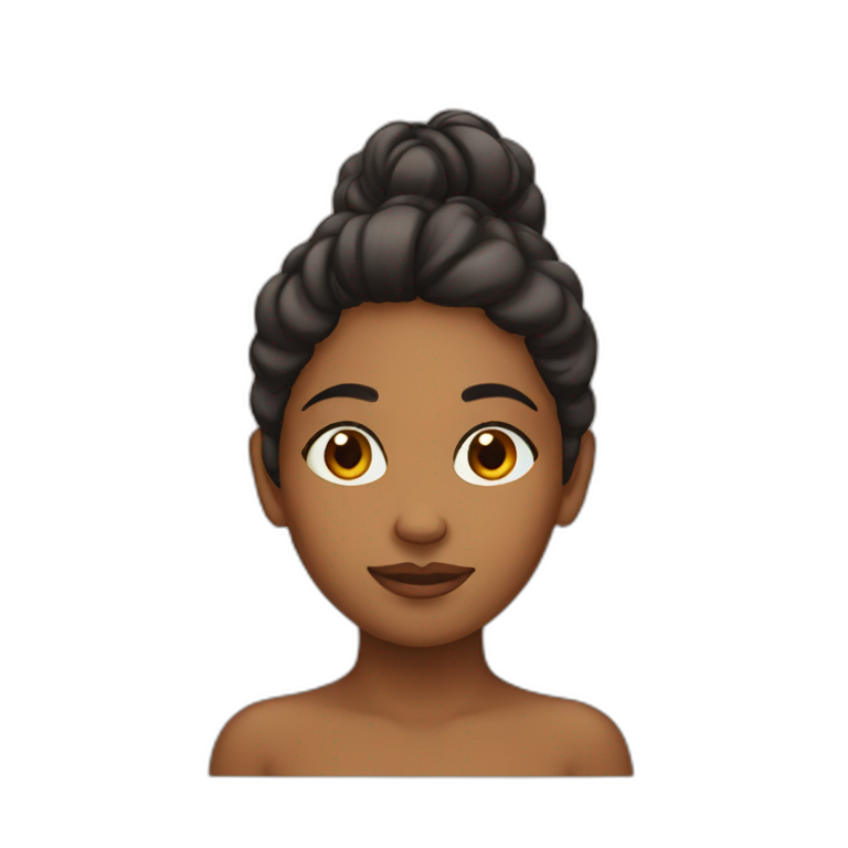 brown girl hand on her head emoji