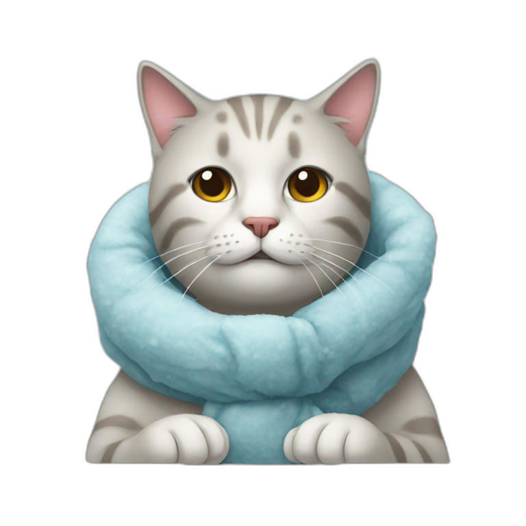 cat and cold emoji