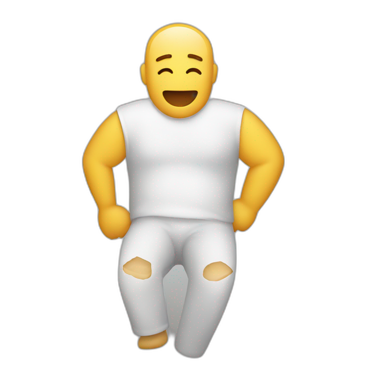 man with broken arm plaster emoji