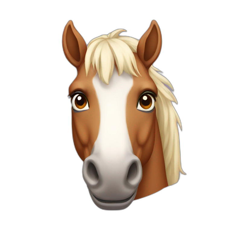 horse with no snout emoji