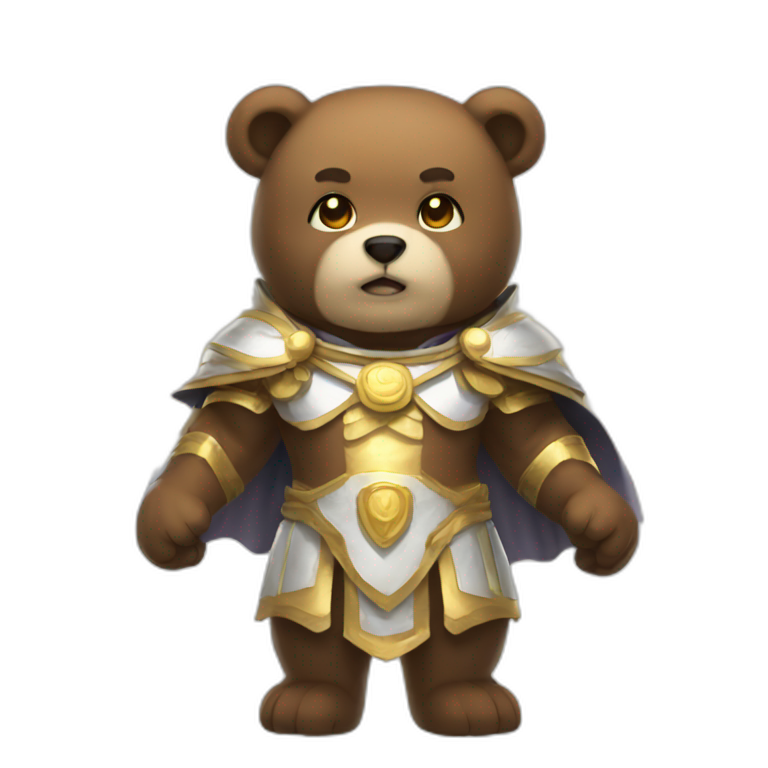 Heavenly bear of power emoji
